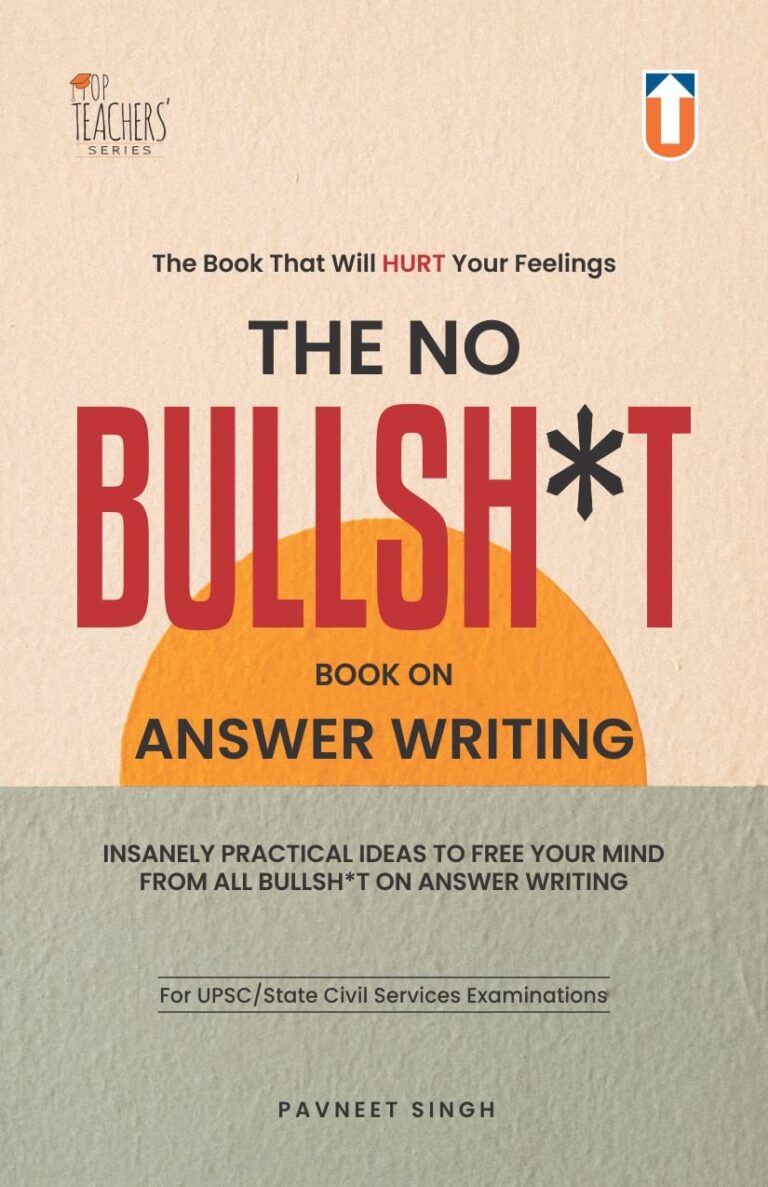 No bullshit book on answer writing pavneet singh upsc